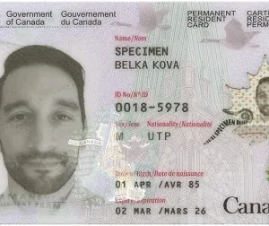 Canadian Permanent Resident Card