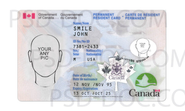 Obtain Original Canada ID card
